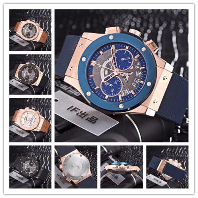 Replica Classic Fusion  Japan Quartz  chronograph  Movement  Mens Watch Skeleton Dial  Rubber  Strap A  G38