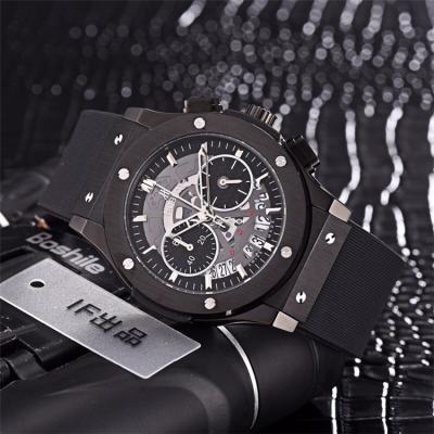 Replica Classic Fusion  Japan Quartz  chronograph  Movement  Mens Watch Skeleton Dial  Rubber  Strap A  G38