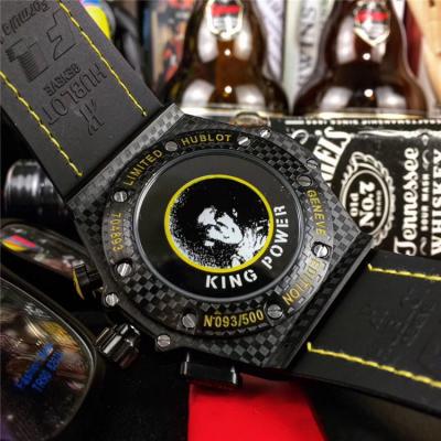 Replica Big Bang Japan VK Quartz  chronograph Movement  Mens Watch Black  Dial  Leather Strap  G40