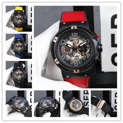 Replica Ferrari Limited Edtions A21J  Automatic Movement Mens Watch  Skeleton Dial Leather Strap A G48