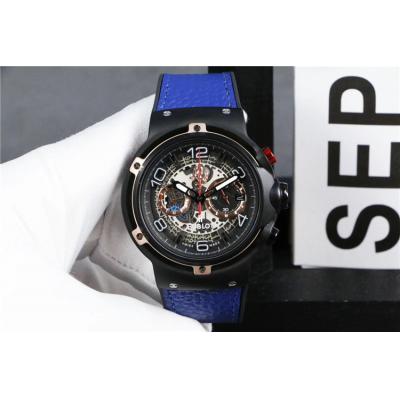 Replica Ferrari Limited Edtions A21J  Automatic Movement Mens Watch  Skeleton Dial Leather Strap A G48