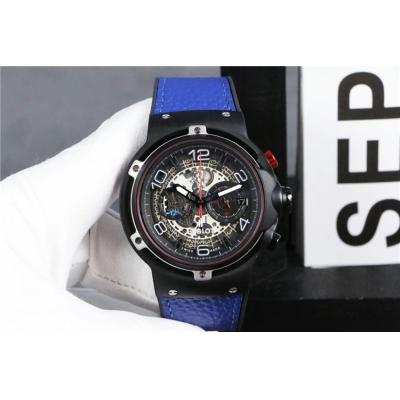 Replica Ferrari Limited Edtions A21J  Automatic Movement Mens Watch Skeleton Dial  Leather Strap  B G48