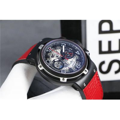 Replica Ferrari Limited Edtions A21J  Automatic Movement Mens Watch Skeleton Dial  Leather Strap  B G48