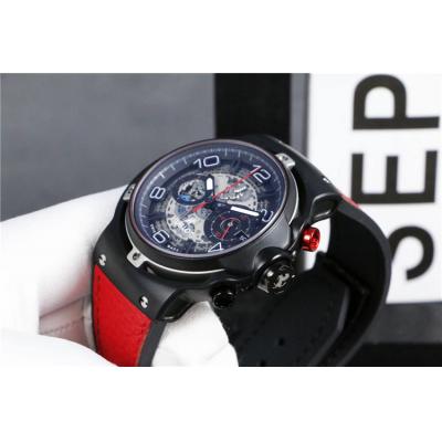 Replica Ferrari Limited Edtions A21J  Automatic Movement Mens Watch Skeleton Dial  Leather Strap  B G48