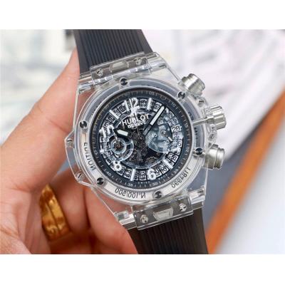 Replica Big Bang  Japan  Quartz  chronograph Movement  Mens Watch Skeleton  Dial Rubber Strap  G49