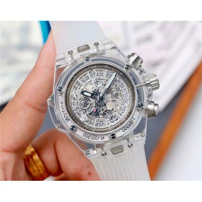 Replica Big Bang  Japan  Quartz  chronograph Movement  Mens Watch Skeleton  Dial Rubber Strap  G49