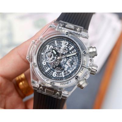 Replica Big Bang  Japan  Quartz  chronograph Movement  Mens Watch Skeleton  Dial Rubber Strap  G49