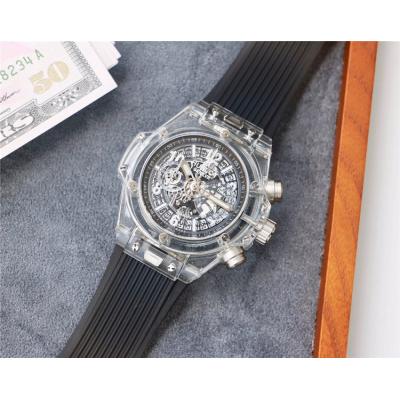 Replica Big Bang  Japan  Quartz  chronograph Movement  Mens Watch Skeleton  Dial Rubber Strap  G49