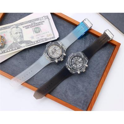 Replica Big Bang  Japan  Quartz  chronograph Movement  Mens Watch Skeleton  Dial Rubber Strap  G49