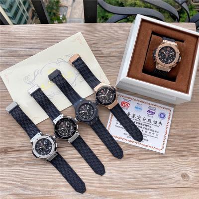 Replica Big Bang  Japan  Quartz  chronograph Movement  Mens Watch Black Dial Rubber Strap  G60