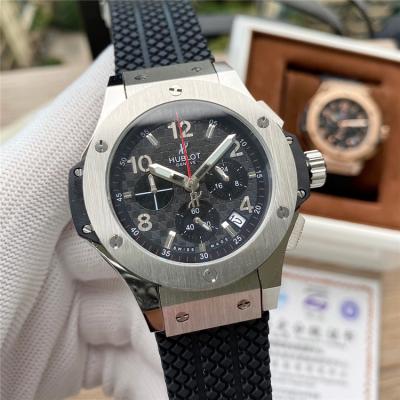 Replica Big Bang  Japan  Quartz  chronograph Movement  Mens Watch Black Dial Rubber Strap  G60