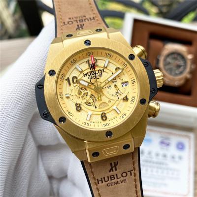 Replica Big Bang  Japan  Quartz  chronograph Movement  Mens Watch Skeleton  Dial Rubber Strap  G62