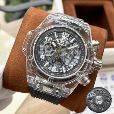 Replica Big Bang  Japan  Quartz  chronograph Movement  Mens Watch Skeleton  Dial Rubber Strap  G63