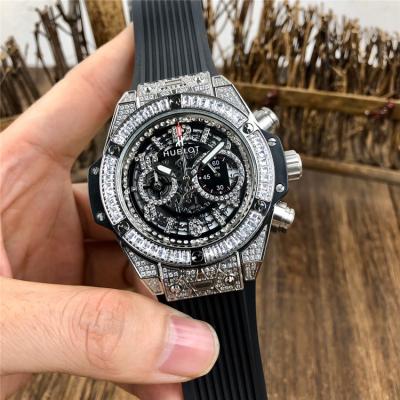 Replica Big Bang  Japan  vk Quartz  chronograph Movement  Mens Watch  Skeleton  Dial Leather Strap  A G67