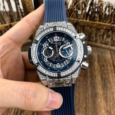 Replica Big Bang  Japan  vk Quartz  chronograph Movement  Mens Watch  Skeleton  Dial Leather Strap  A G67