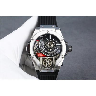 Replica Big Bang MP-09 TOURBILLON BI-AXIS  A21J  Automatic  Movement  Mens Watch  Skeleton Dial  Rubber  Strap B G68