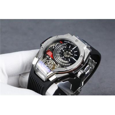 Replica Big Bang MP-09 TOURBILLON BI-AXIS  A21J  Automatic  Movement  Mens Watch  Skeleton Dial  Rubber  Strap B G68