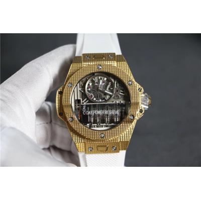 Replica Big Bang MP-09 TOURBILLON BI-AXIS  A21J  Automatic  Movement  Mens Watch Skeleton Dial  Rubber  Strap A G69