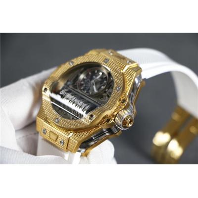 Replica Big Bang MP-09 TOURBILLON BI-AXIS  A21J  Automatic  Movement  Mens Watch Skeleton Dial  Rubber  Strap A G69