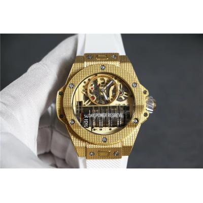 Replica Big Bang MP-09 TOURBILLON BI-AXIS  A21J  Automatic  Movement  Mens Watch Skeleton Dial  Rubber  Strap A G69