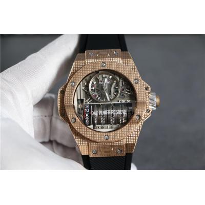 Replica Big Bang MP-09 TOURBILLON BI-AXIS  A21J  Automatic  Movement  Mens Watch Skeleton Dial  Rubber  Strap B G69