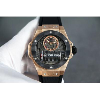 Replica Big Bang MP-09 TOURBILLON BI-AXIS  A21J  Automatic  Movement  Mens Watch Skeleton Dial  Rubber  Strap B G69