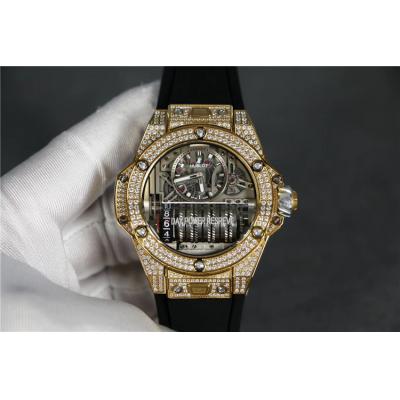 Replica Big Bang MP-11  A21J  Automatic Movement Mens Watch  Skeleton Dial Rubber Strap G70