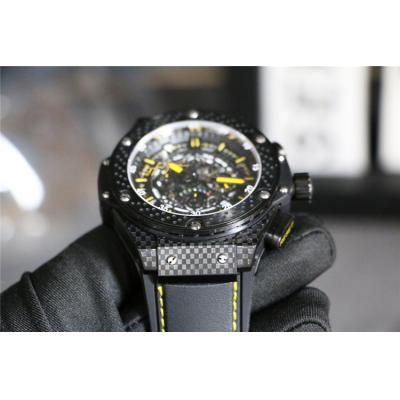 Replica Big Bang  Japan  vk Quartz  chronograph  Movement  Mens Watch Black Dial Rubber Strap G71