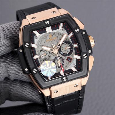 Replica Big Bang A21J  Automatic Movement Mens Watch Skeleton Dial Leather Strap G75