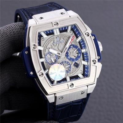 Replica Big Bang A21J  Automatic Movement Mens Watch Skeleton Dial Leather Strap G75