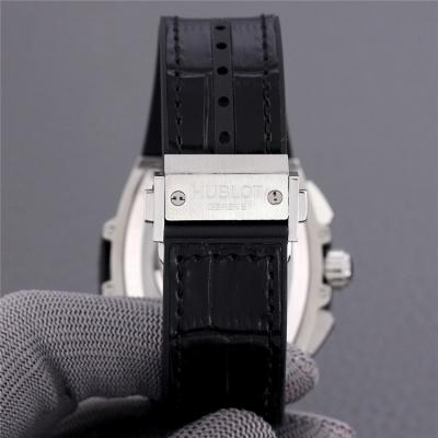 Replica Big Bang A21J  Automatic Movement Mens Watch Skeleton Dial Leather Strap G75