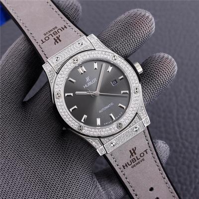 Replica Classic Fusion  Japan Miyota 8215 Automatic Movement  Mens Watch White Dial Leather Strap G76