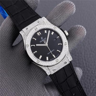 Replica Classic Fusion  Japan Miyota 8215 Automatic Movement  Mens Watch White Dial Leather Strap G76