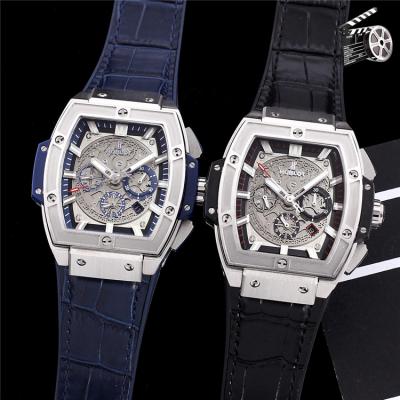 Replica Big Bang A21J  Automatic Movement Mens Watch Skeleton Dial Leather Strap G80