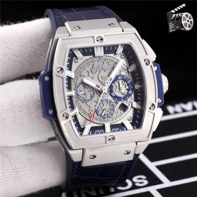 Replica Big Bang A21J  Automatic Movement Mens Watch Skeleton Dial Leather Strap G80