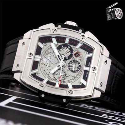 Replica Big Bang A21J  Automatic Movement Mens Watch Skeleton Dial Leather Strap G80