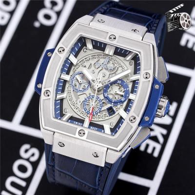 Replica Big Bang A21J  Automatic Movement Mens Watch Skeleton Dial Leather Strap G80