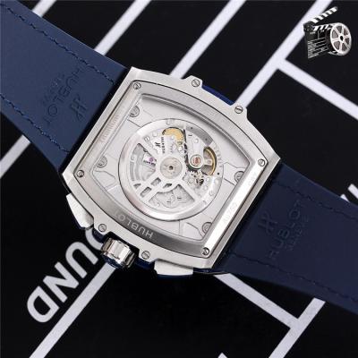 Replica Big Bang A21J  Automatic Movement Mens Watch Skeleton Dial Leather Strap G80