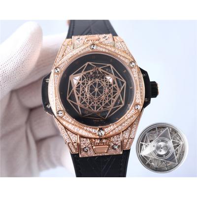 Replica Big Bang   Japan Miyota 8215 Automatic Movement  Mens Watch Skeleton Dial Leather Strap G84