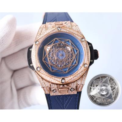 Replica Big Bang   Japan Miyota 8215 Automatic Movement  Mens Watch Skeleton Dial Leather Strap G84