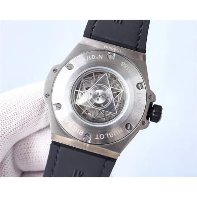 Replica Big Bang   Japan Miyota 8215 Automatic Movement  Mens Watch Skeleton Dial Leather Strap G84