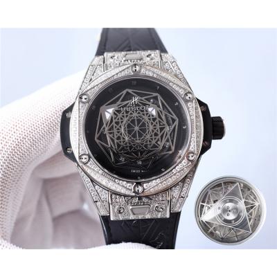 Replica Big Bang   Japan Miyota 8215 Automatic Movement  Mens Watch Skeleton Dial Leather Strap G84