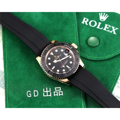 Replica Yacht-Master Japan Miyota 8215 Automatic  Mens Watch Black Dial Rubber Strap  E04