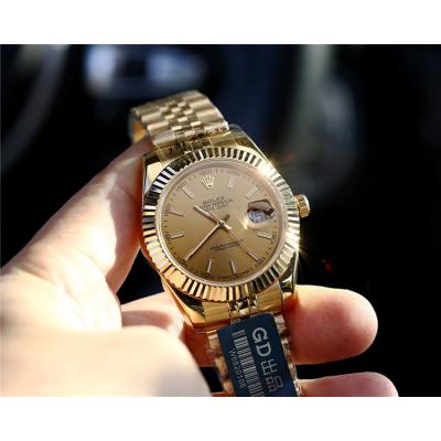 Replica Datejust Japan Miyota 8215 Automatic Movement Mens Watch  White Dial Yellow Gold A E09