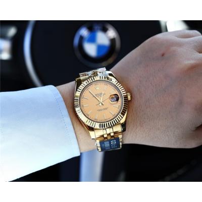 Replica Datejust Japan Miyota 8215 Automatic Movement Mens Watch  White Dial Yellow Gold A E09