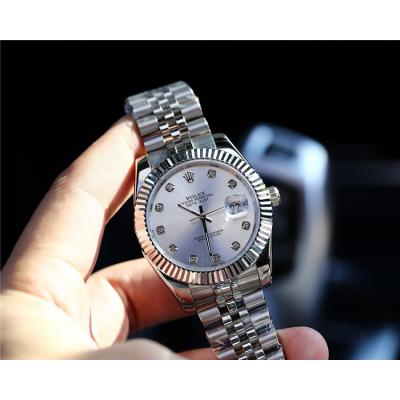 Replica Datejust Japan Miyota 8215 Automatic Movement Mens Watch Blue  Dial Stainless steel C E09