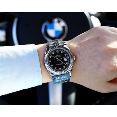 Replica Datejust Japan Miyota 8215 Automatic Movement Mens Watch Blue  Dial Stainless steel C E09