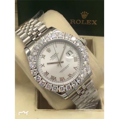 Replica Datejust A2813 Automatic Movement Mens Watch  White Dial Jubilee Bracelet SS E23