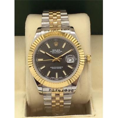 Replica Datejust A2813 Automatic Movement Mens Watch White Dial Jubilee Bracelet Two Tone Yellow Gold  A E27