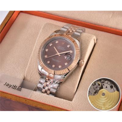 Replica Datejust  Japan Miyota 8215 Automatic Movement Mens Watch Black Dial Jubilee Bracelet Two Tone Yellow Gold B E28